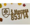 Číslo na dom - slovenský znak s názvom ulice