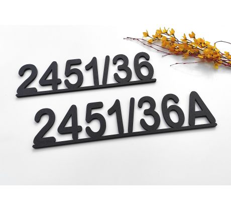 Číslo na dom - spojené číslice JEDNODUCHÉ