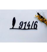 Číslo na dom s topoľom