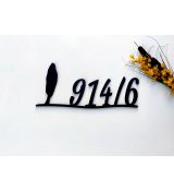 Číslo na dom s topoľom