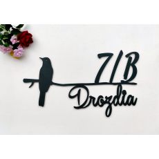 Číslo na dom - DROZD s názvom ulice