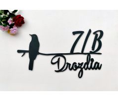 Číslo na dom - DROZD s názvom ulice